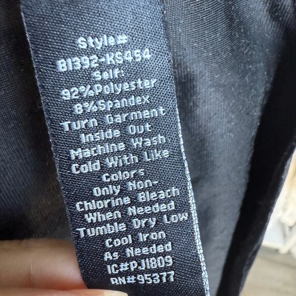 Sanctuary Sz. XL velvety black snap up top, sexy, day night, dress casual #4336 - Picture 8 of 10